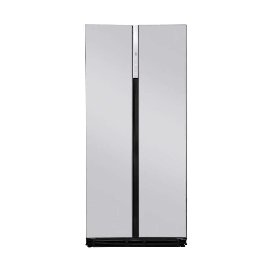 Refrigerador Evol Side by Side inox 436L 84cm com design embutir, compressor Inverter A+++ e painel central slim